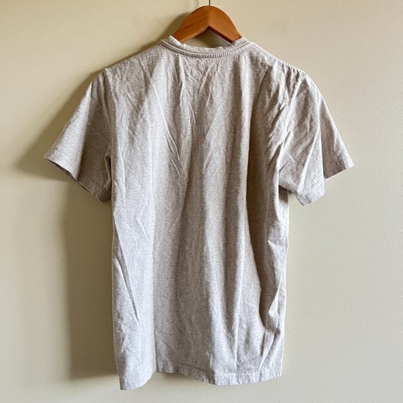Everlane Men’s Heather Tan Crew Neck Regular Fit T-Shirt Size S Short Sleeve Top - Picture 4 of 4
